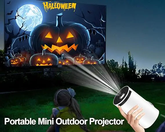 Compact 4K Smart Mini Projector with WiFi6 & BT 5.0
