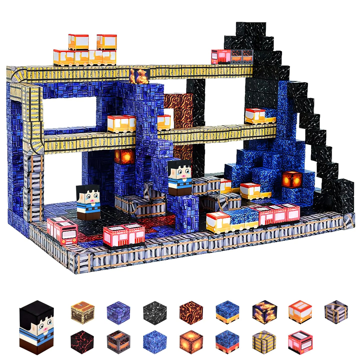 Magnetic Blocks Building Toys for Kids: 100PCS Magnet Cube Set
